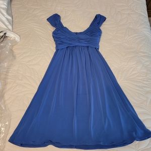 Blue Semi-formal dress, size 4. Suzi Chin for Maggy boutique.
